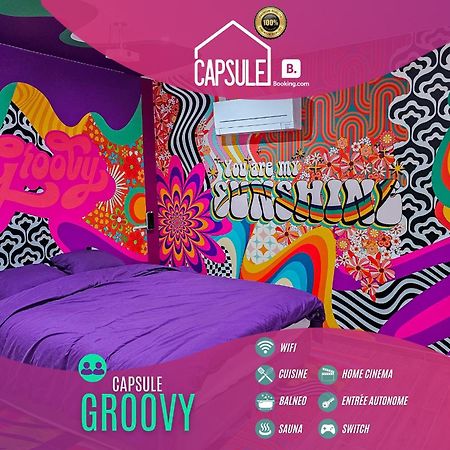 Capsule Groovy-Jacuzzi-Sauna-Billard-Netflix- Nintendo Switch & Jeux Mons  Exterior foto